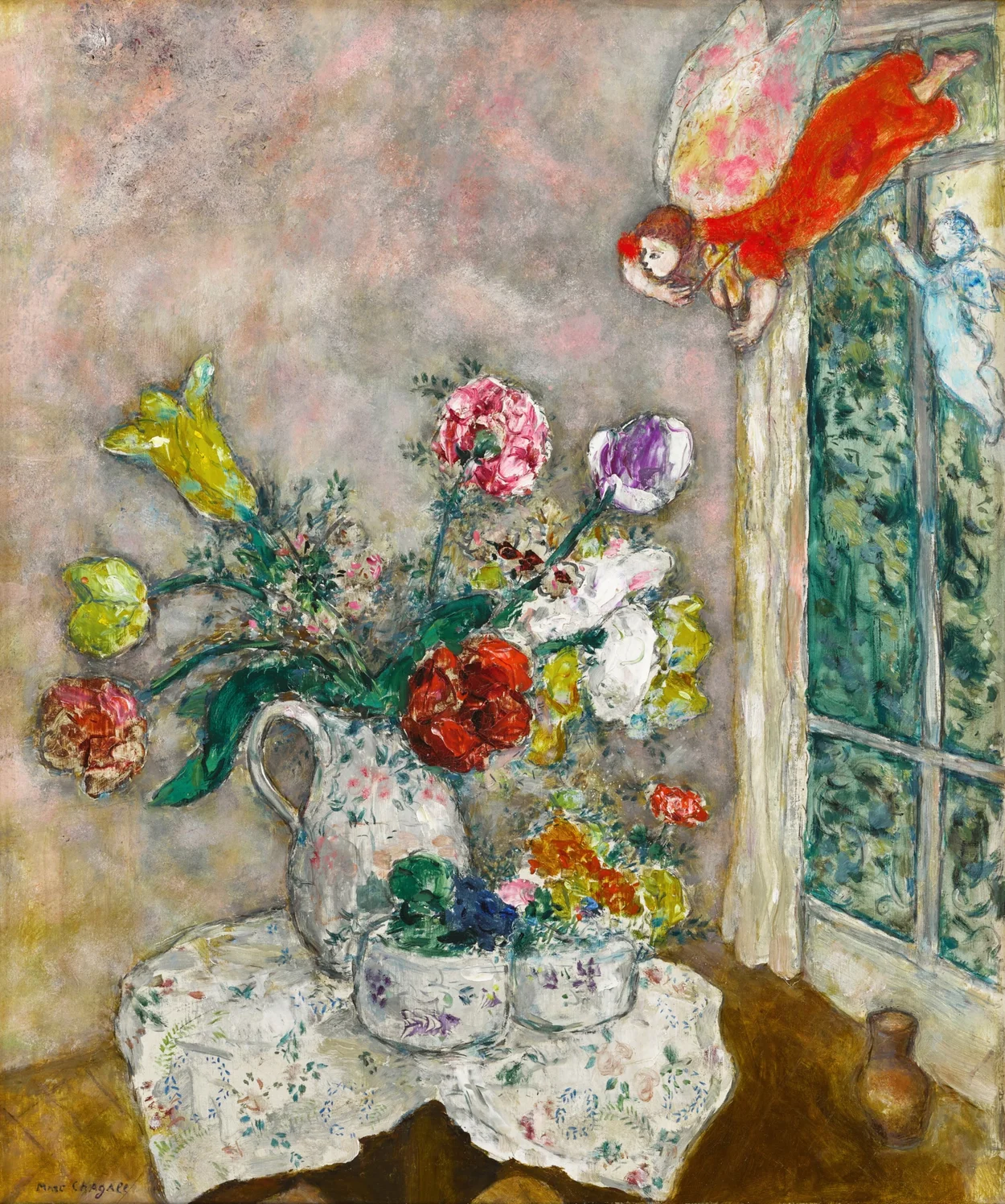 Марк Шагал, Глечик із весняними квітами, 1930