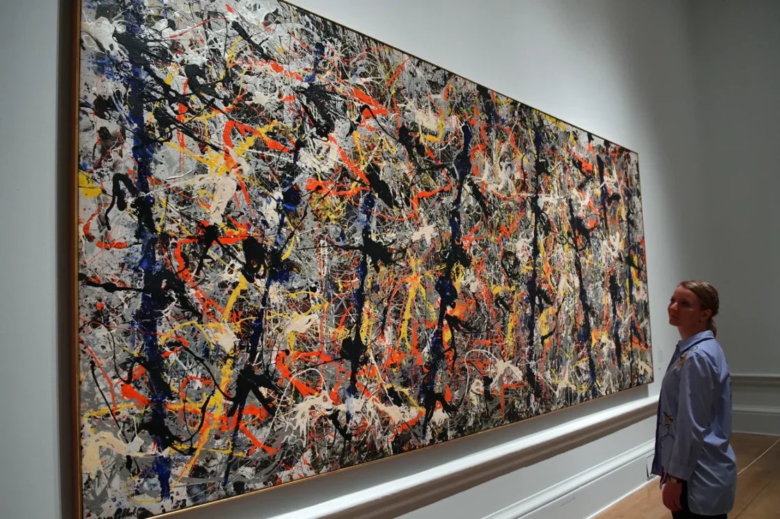 Картина Джексона Поллока "Blue Poles", 1952