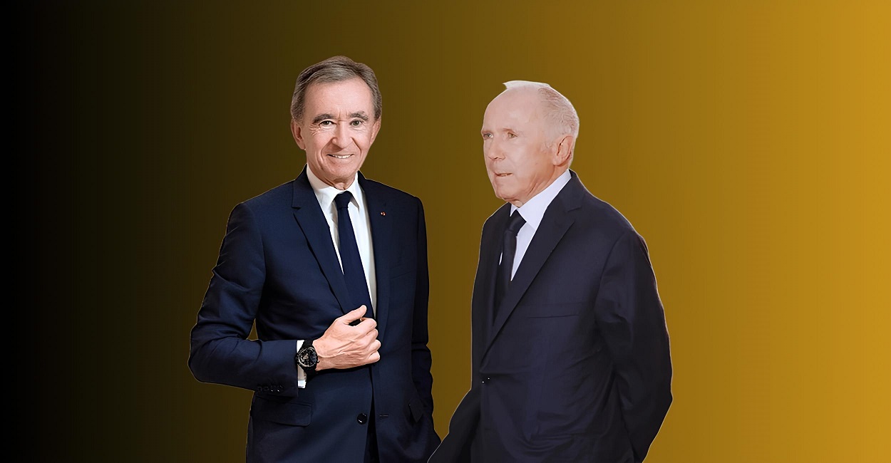 Бернар Арно засновник LVMH і Франсуа Піно засновник групи Artémis та власник аукціону Christie's
Колаж: Marbeks