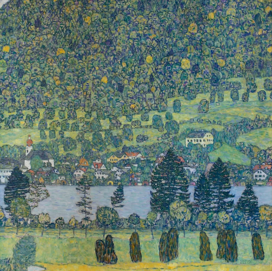 Густав Клімт, Лісова огорожа біля Унтераха на озері Аттерзеє, 1916. Надано Sotheby’s