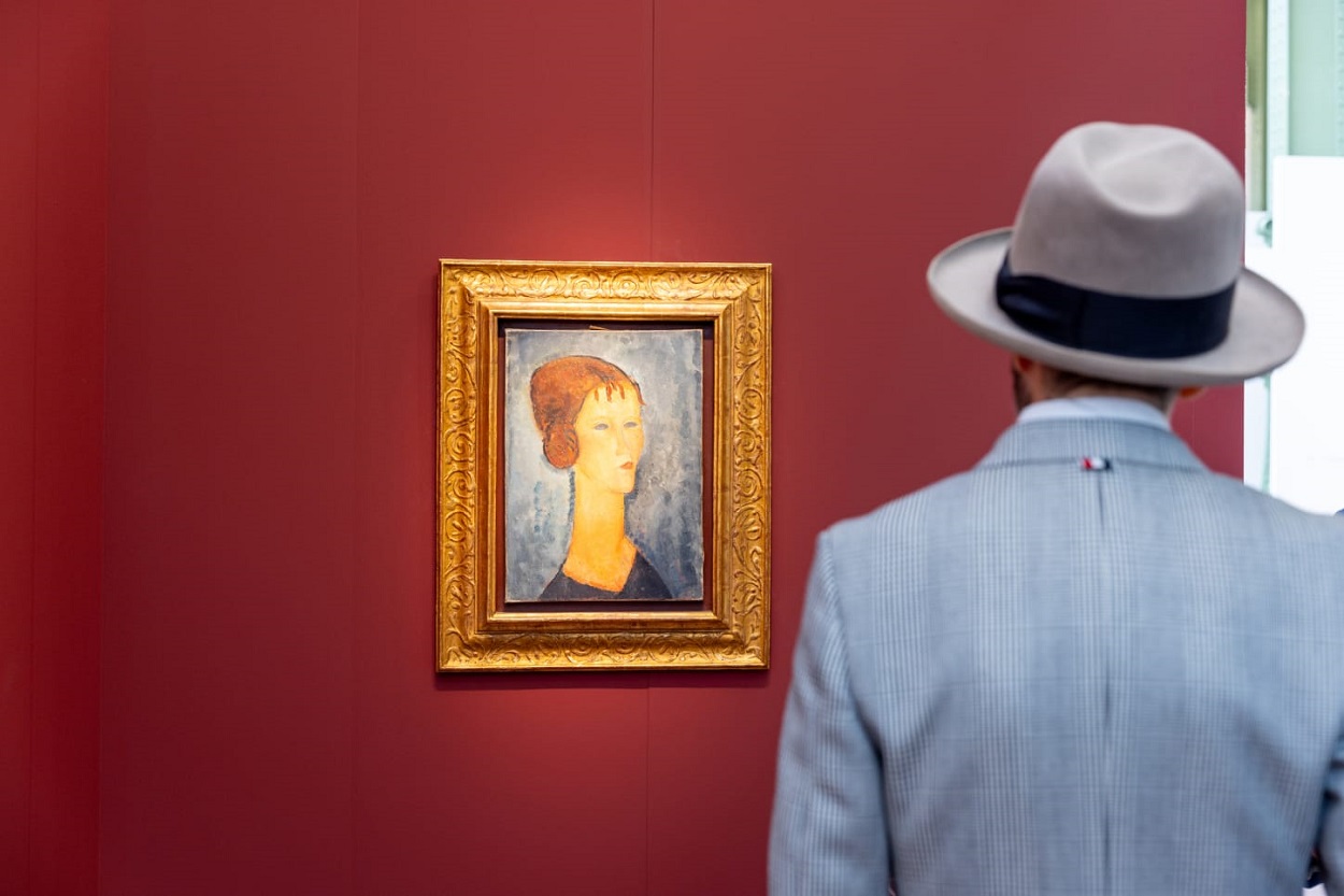 Робота Амадео Модільяні, представлена галереєю Pace у секторі Galeries на Art Basel Paris 2025