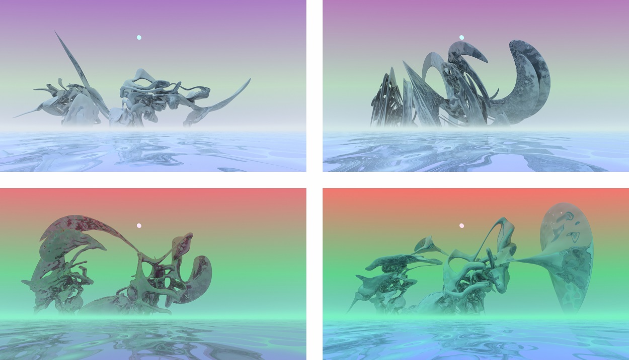 «Штиль». Із серії «Метаморфози» (2020). Фрагменти комп’ютерної анімації