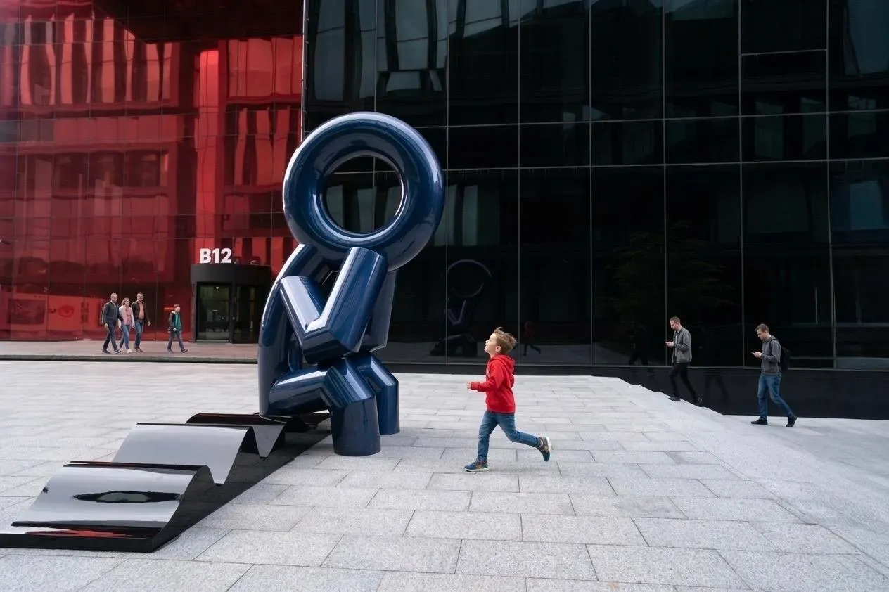 3-метрова скульптура «Мислитель» Ліни Кондес у UNIT.City