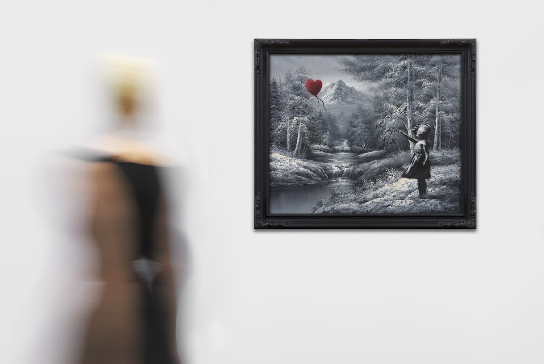 Banksy «Дівчинка з повітряною кулькою на знайденому пейзажі