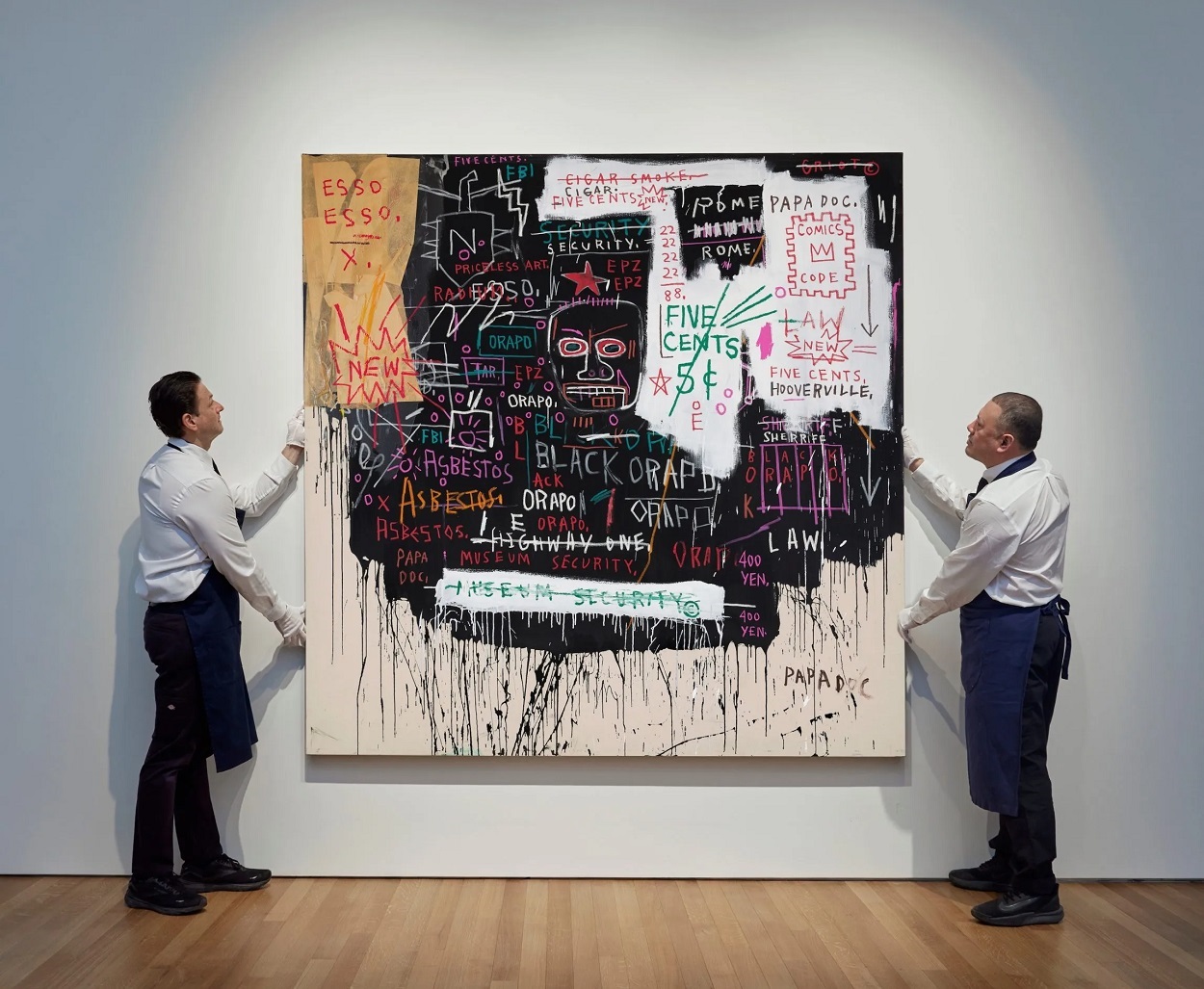 Jean-Michel Basquiat, Museum Security (Broadway Meltdown), 1983.