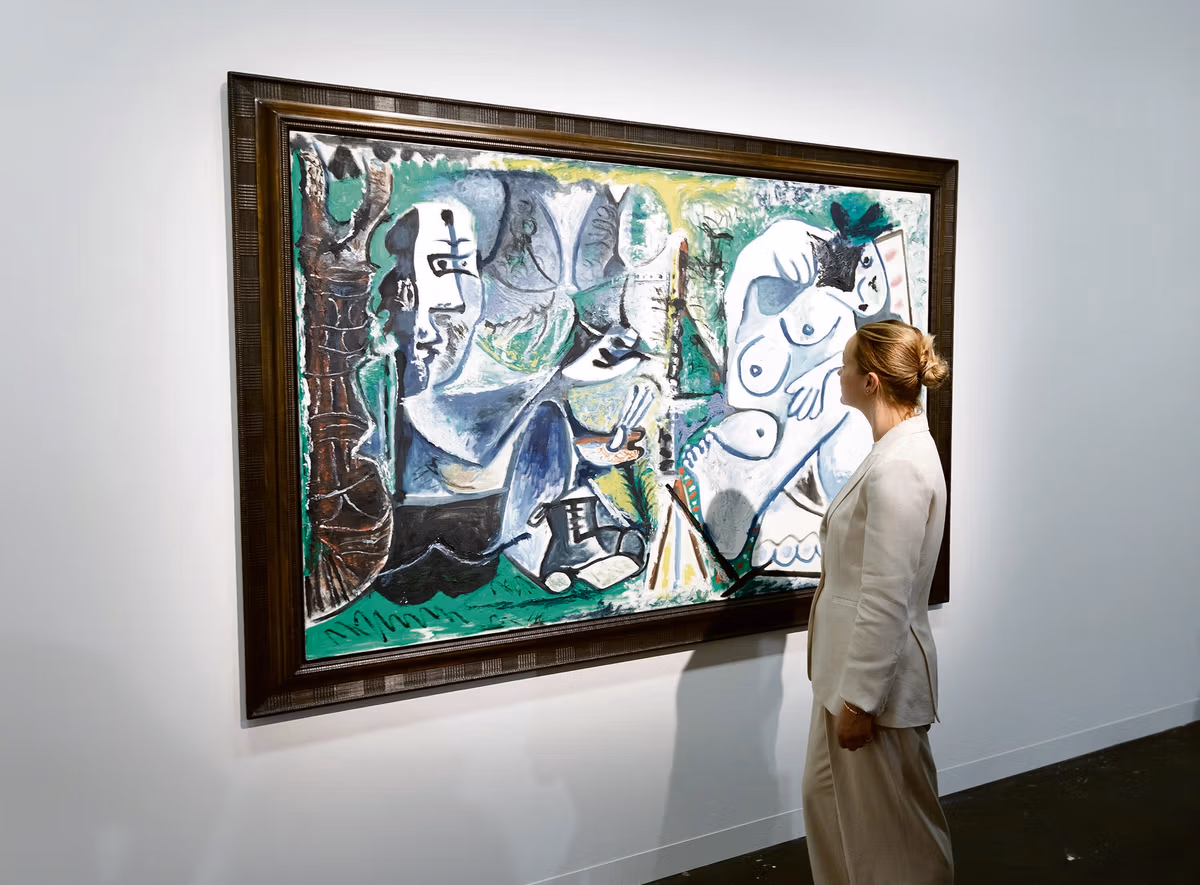 Пабло Пікассо. «Художник і його модель у пейзажі» (1963). Картина стала найдорожчим продажем VIP-відкриття Art Basel 2026 — $35 млн