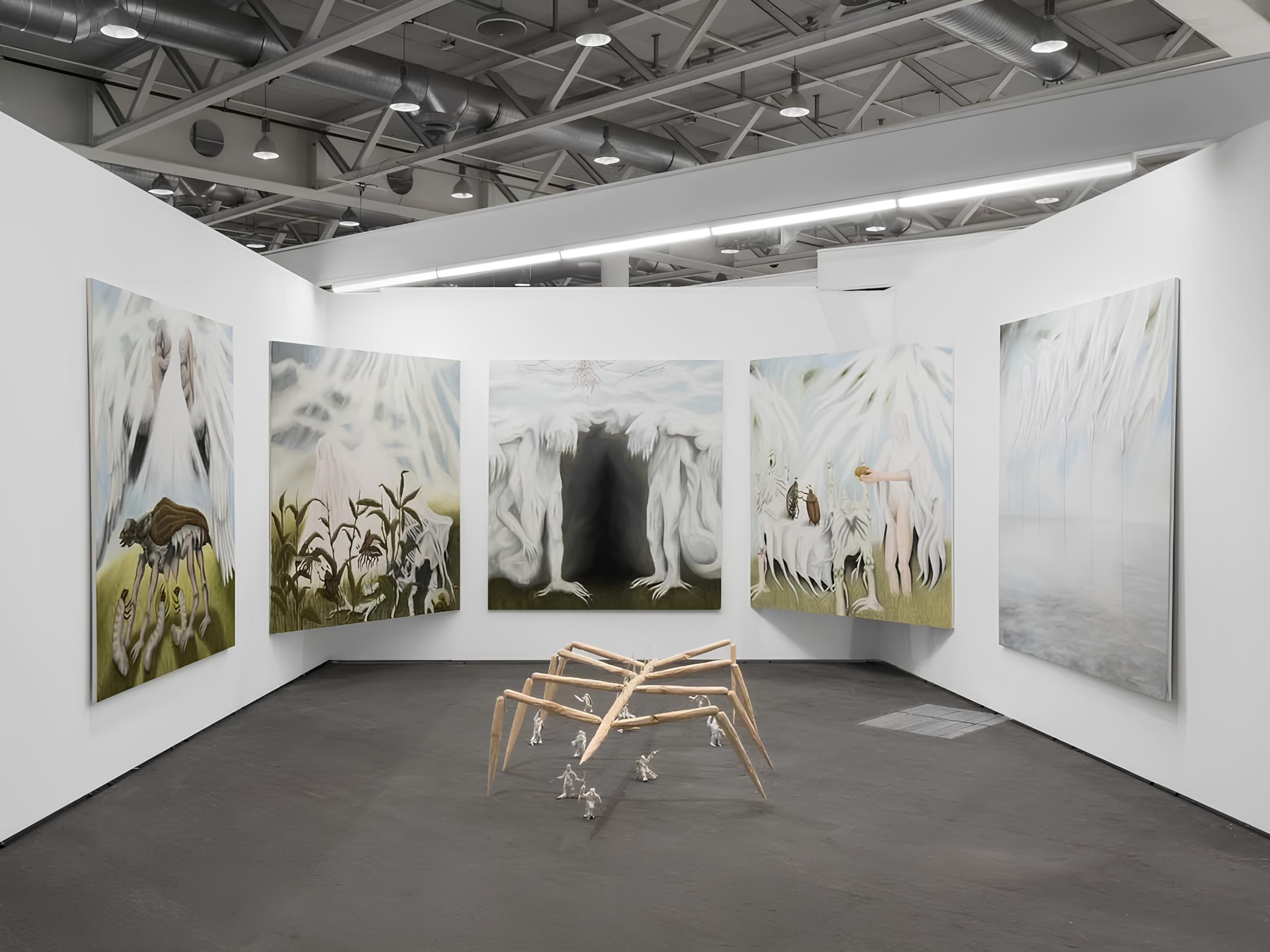 Фрагмент стенду Voloshyn Gallery на Liste в Базелі з проєктом Юрія Больси 
Фото: Voloshyn Gallery 