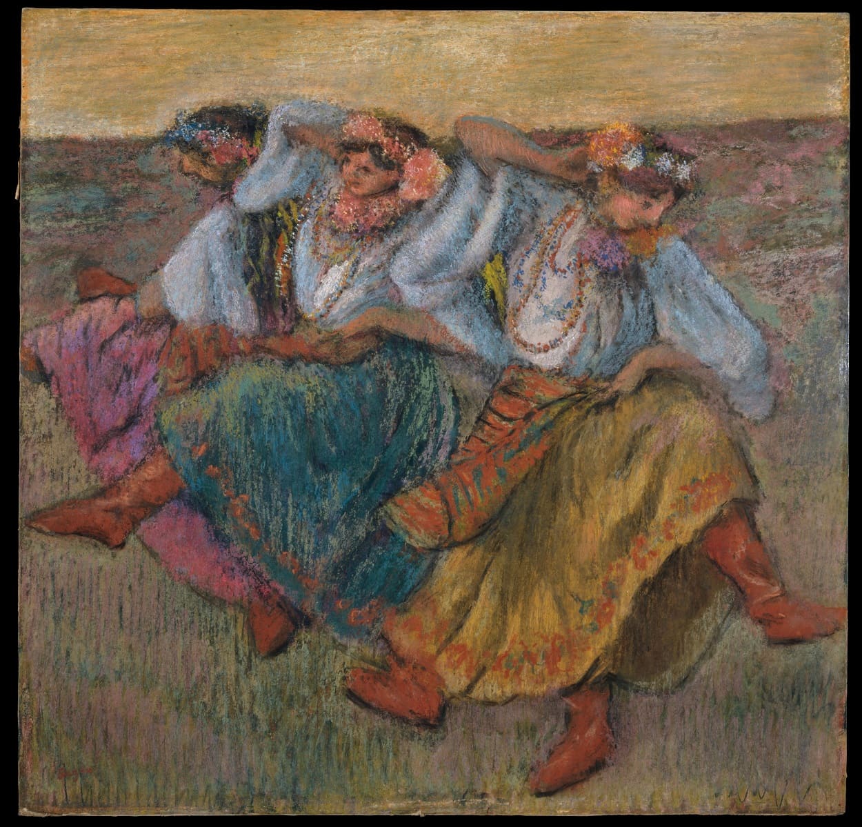 Едгар Дега, «Танцівниці в українському вбранні», 1899. Музей мистецтва Метрополітен, Нью-Йорк. Колекція Роберта Лемана.