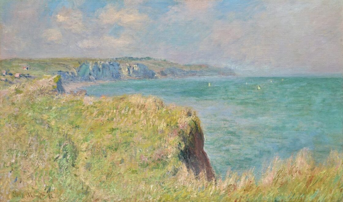 Картина Клода Моне «Край скель у Пурвілі», 1882