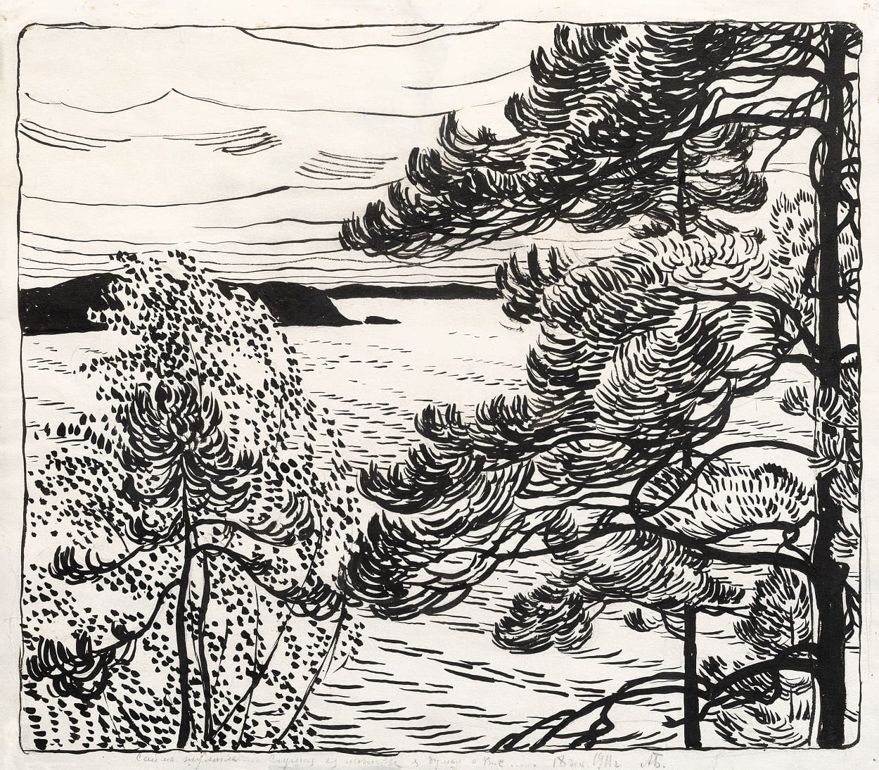 Олександр Богомазов, Мотиви фінського пейзажу, 1911